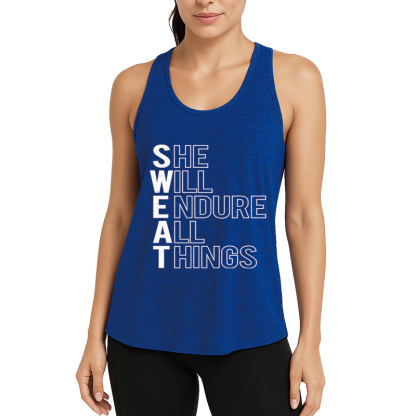 Tokyocanvas She Will Endure All Things Fitness Tank