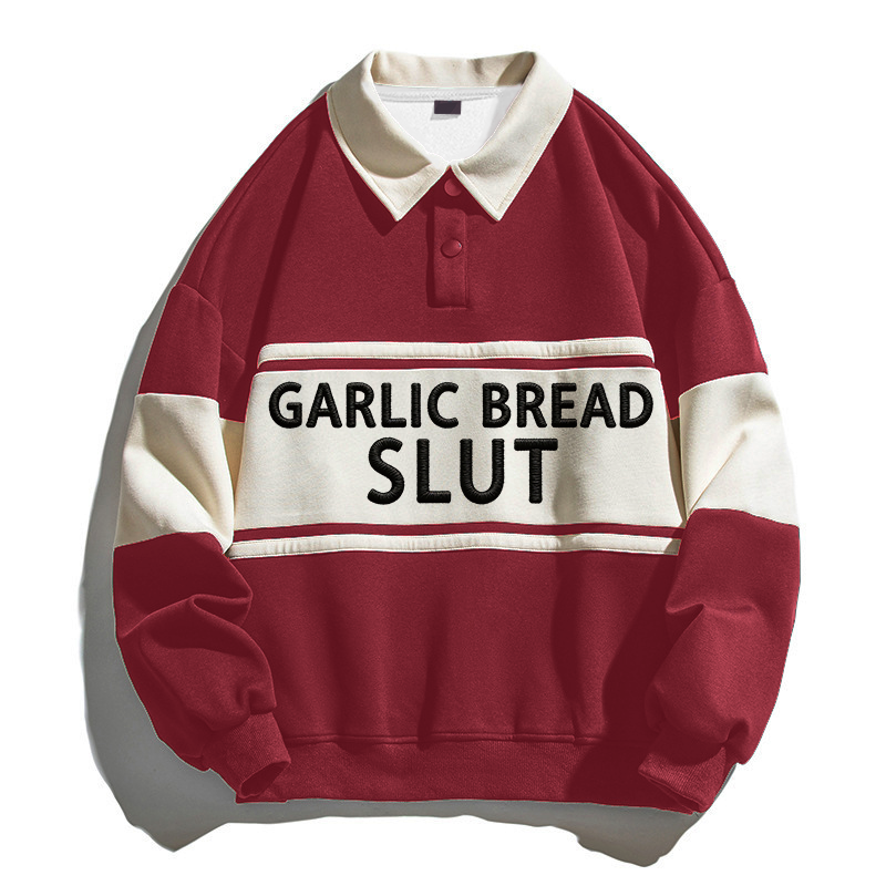 Tokyocanvas Asexuality Polo Embroidered Sweatshirt