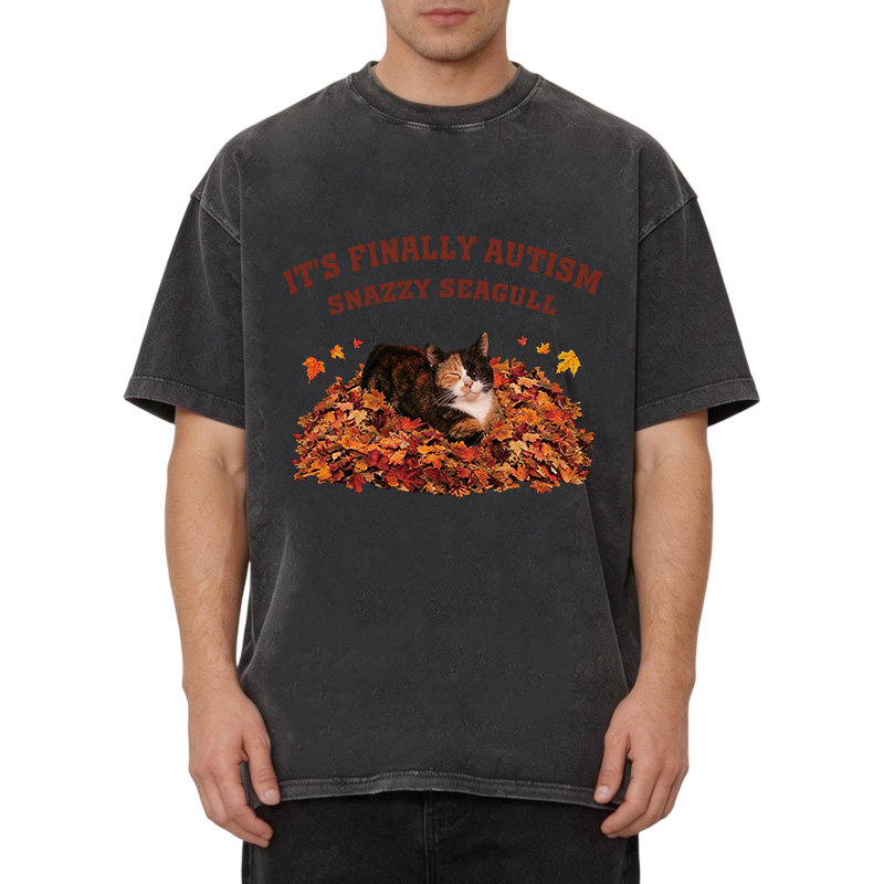 Tokyocanvas Finally Autism Washed T-Shirt