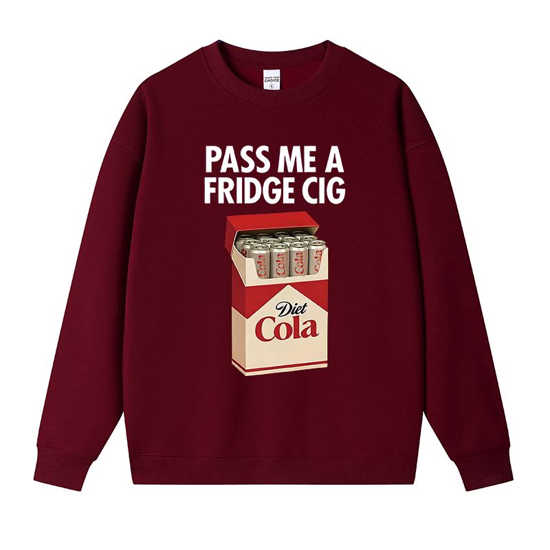 Tokyocanvas I Need A Diet Cola Fleece Lined Sweatshirt