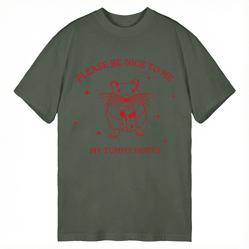 Tokyocanvas My Tummy Hurts Lactose Mouse Meme Classic T-Shirt