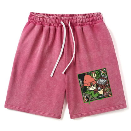 Tokyocanvas Rapper Cat Washed Short