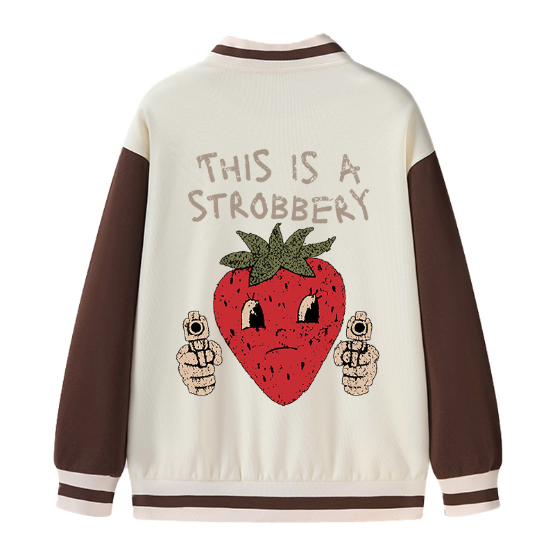 Tokyocanvas This is a Strawberry Varsity Jacket