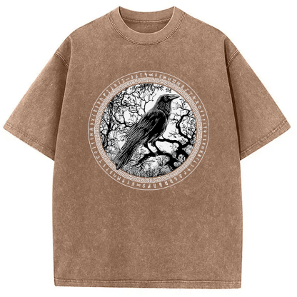 Tokyocanvas Circle of the Raven Washed T-Shirt