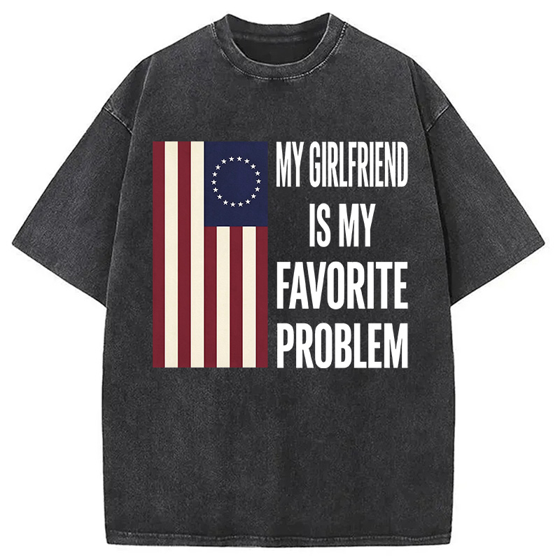 Tokyocanvas My Favorite Problem Funny Washed T-Shirt