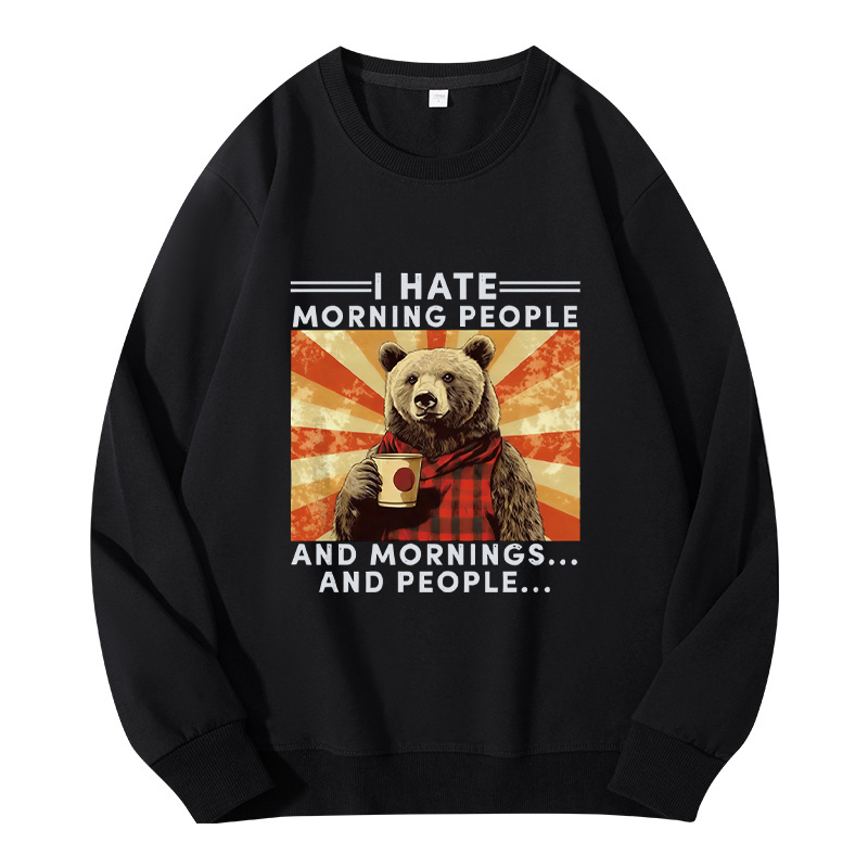 Tokyocanvas I Hate Morning People Classic Sweatshirt