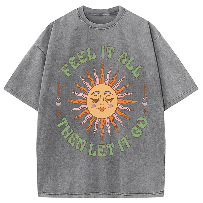 Tokyocanvas Breathe?and?Release? Washed T-Shirt