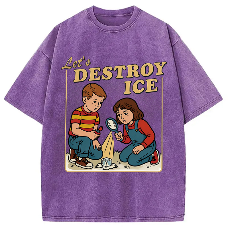 Tokyocanvas Let's Destroy ICE Washed T-Shirt