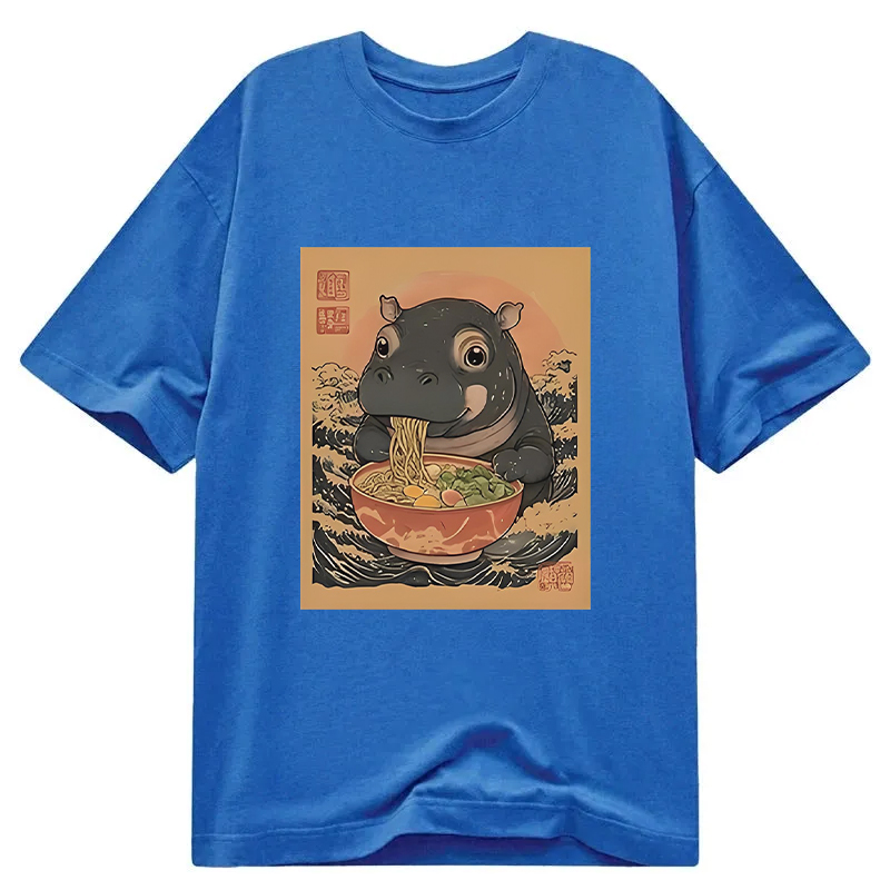 Tokyocanvas Moo Deng Eat Ramen Classic T-Shirt