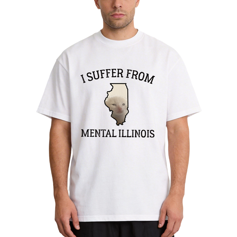 Tokyocanvas Mental Illinois Depressed Cat Classic T-Shirt