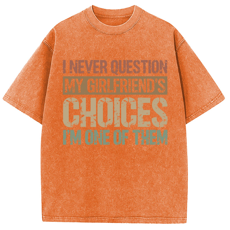 Tokyocanvas I Never Question Washed T-Shirt