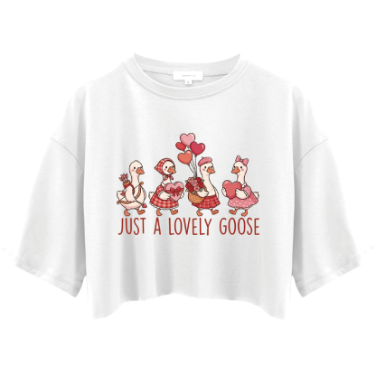 Tokyocanvas Just A Lovely Goose Crop Top