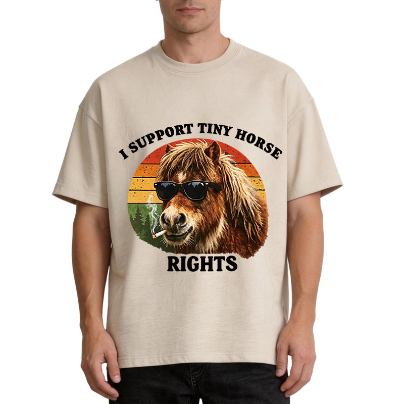 Tokyocanvas Frog Wizard Riding A Horse Washed T-Shirt