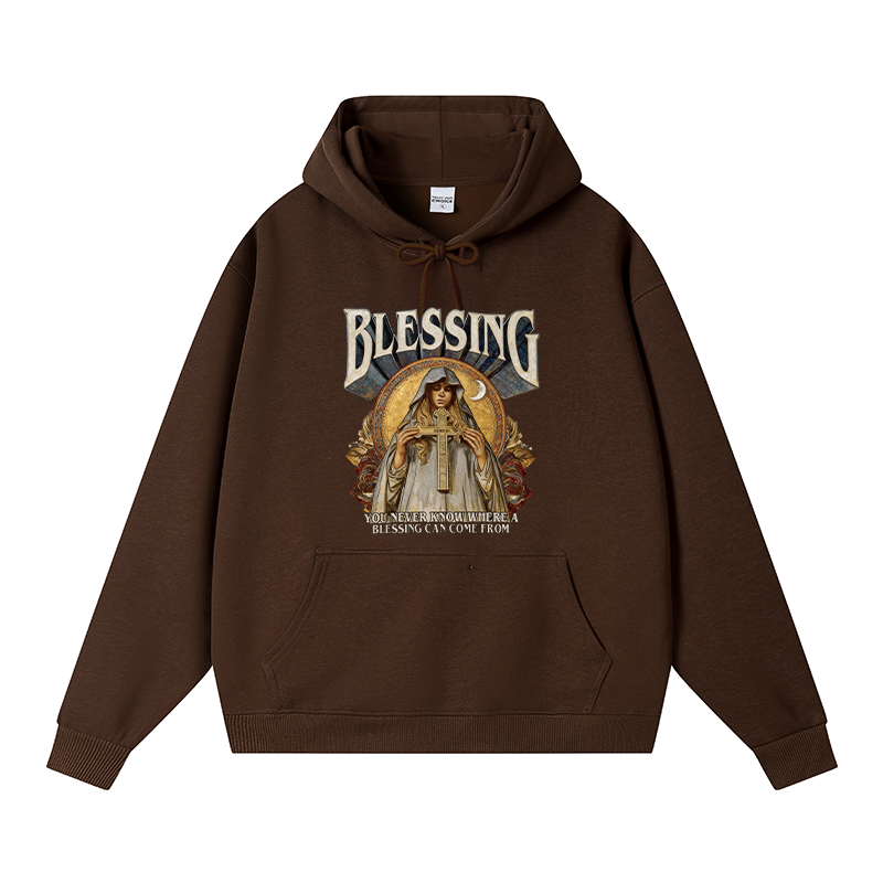 Tokyocanvas Blessing Fleece Lined Hoodie