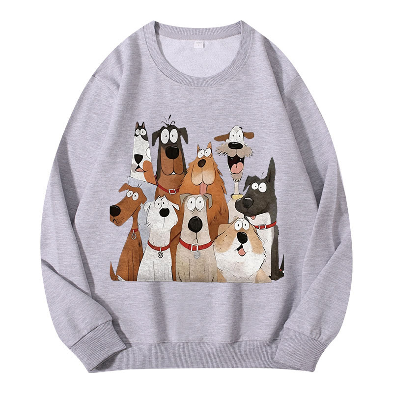 Tokyocanvas Funny Cute Dog Art Print Classic Sweatshirt