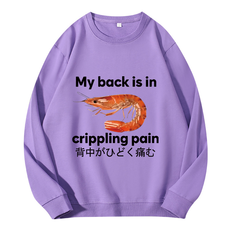 Tokyocanvas My Back Is in Crippling Pain Classic Sweatshirt