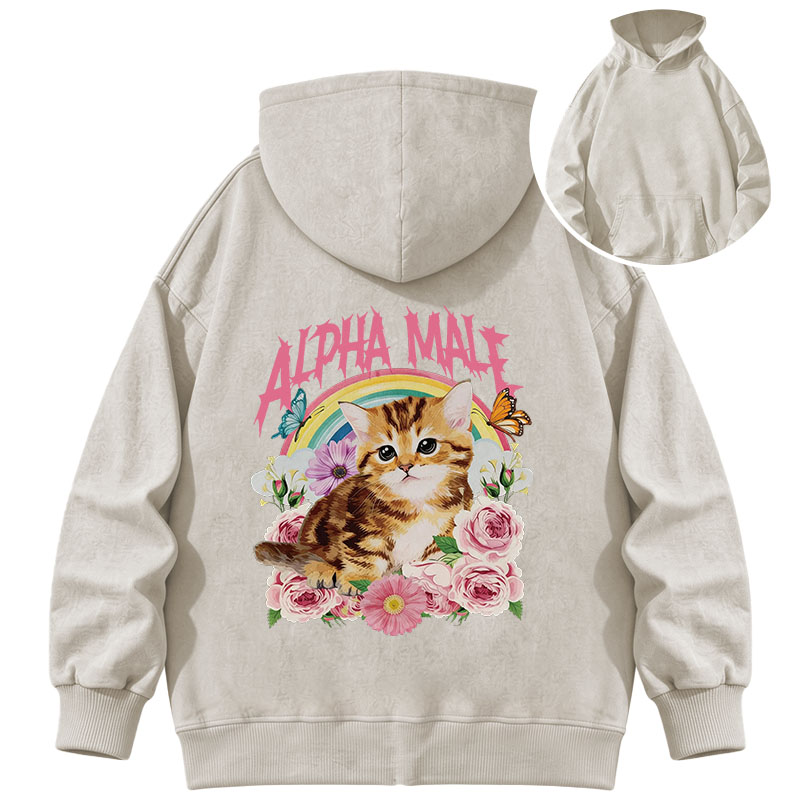 Tokyocanvas Alpha Male Washed Hoodie