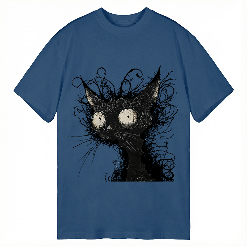 Tokyocanvas Crazy Cat Art Classic T-Shirt