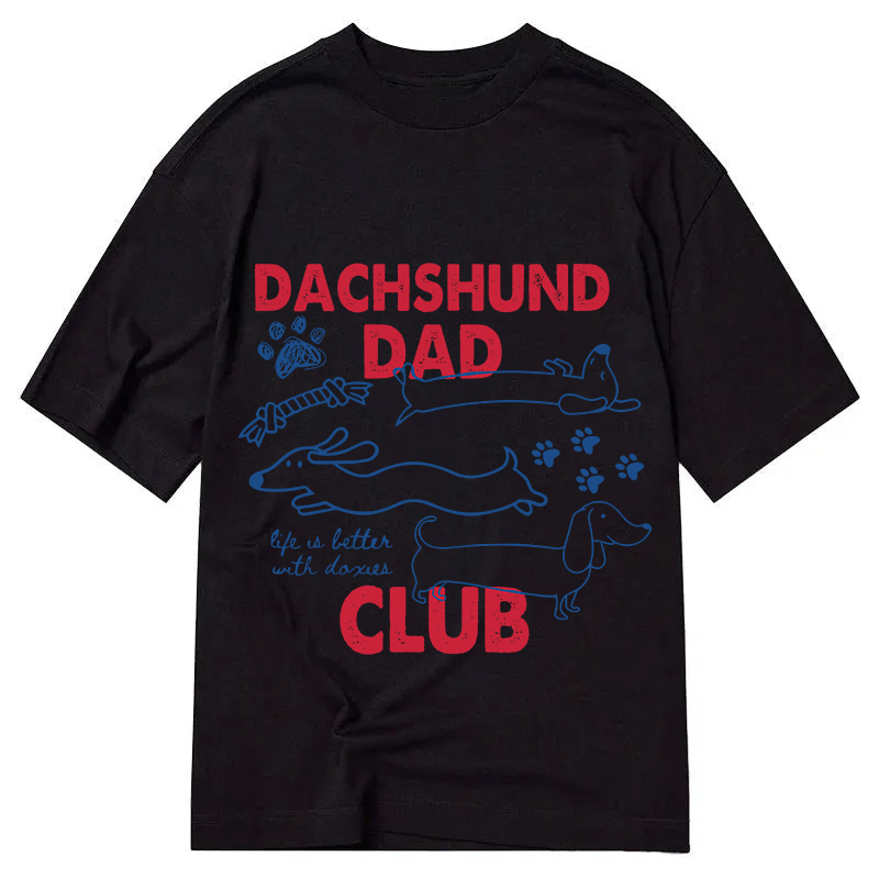 Tokyocanvas Dachshund Dad Club Classic T-Shirt