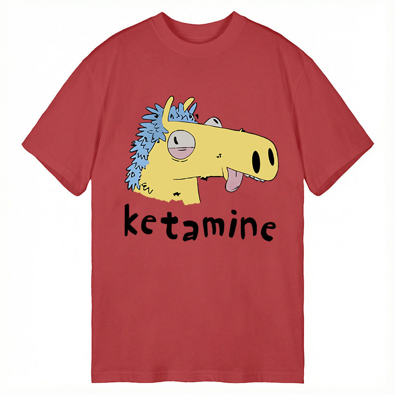 Tokyocanvas Funny Ketamine Silly Horse Classic T-Shirt