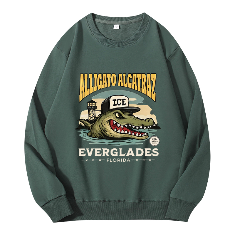 Tokyocanvas Vintage Alcatraz Alligator Classic Sweatshirt