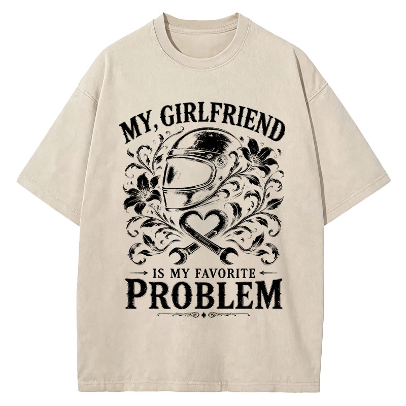 Tokyocanvas Funny Husband Washed T-Shirt