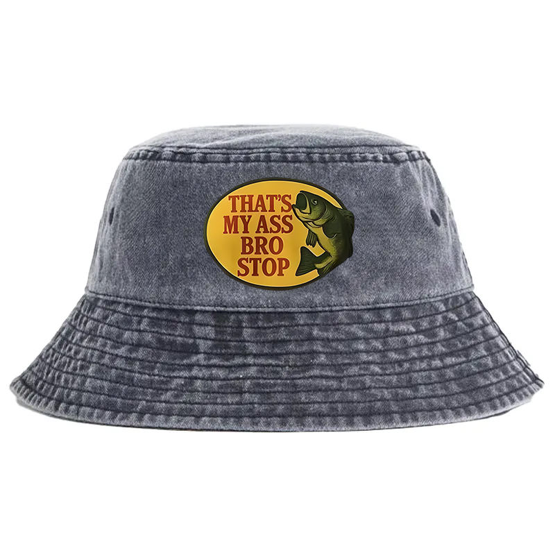 Tokyocanvas Bro Stop Washed Bucket Hat