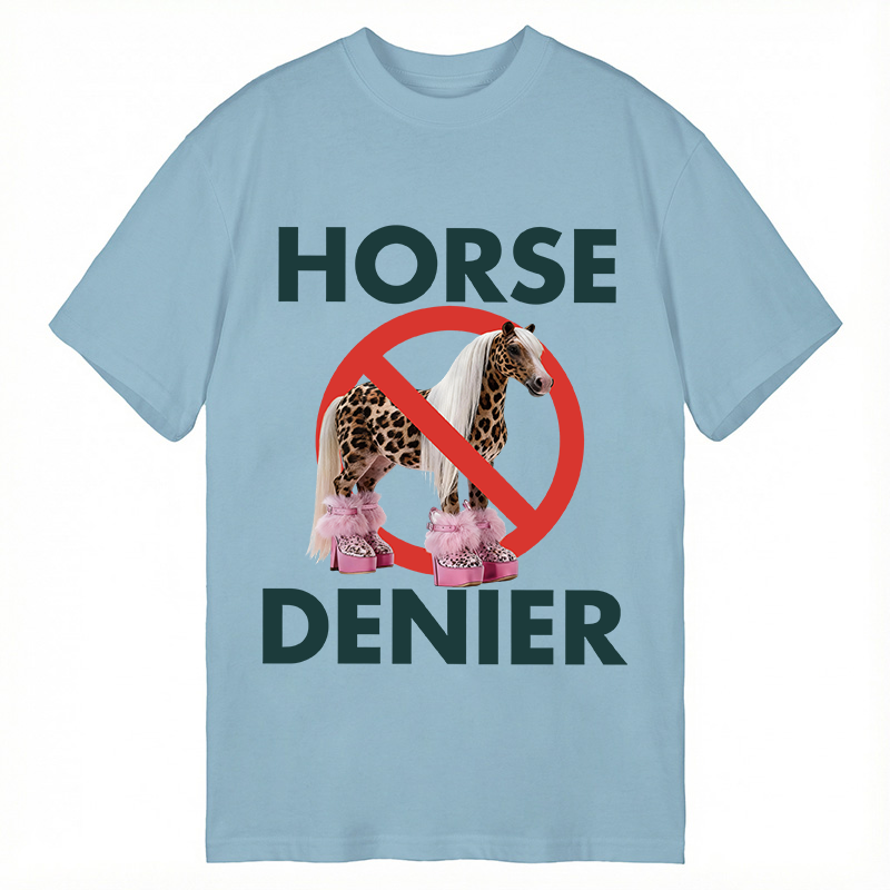 Tokyocanvas Funny Leopard Diva Horse Denier Classic T-Shirt