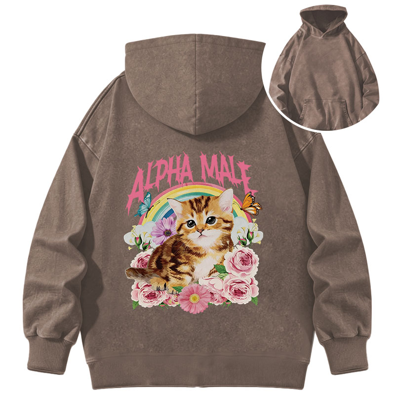 Tokyocanvas Alpha Male Washed Hoodie