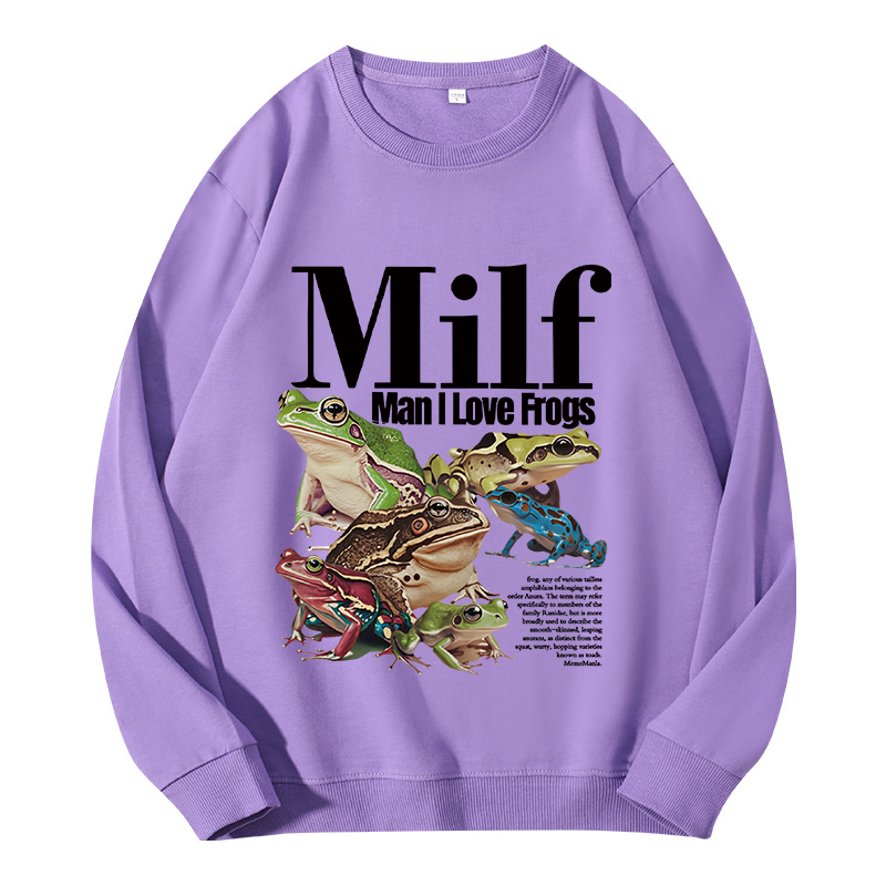Tokyocanvas Man I Love Frogs Meme Classic Sweatshirt