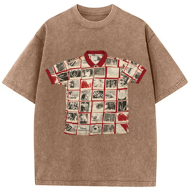 Tokyocanvas Art Shirt Of Washed T-Shirt