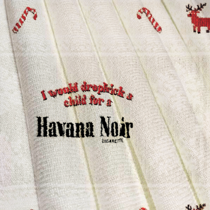 Tokyocanvas I Would Dropkick A Child For A Cigarette Christmas Ugly Sweatshirt