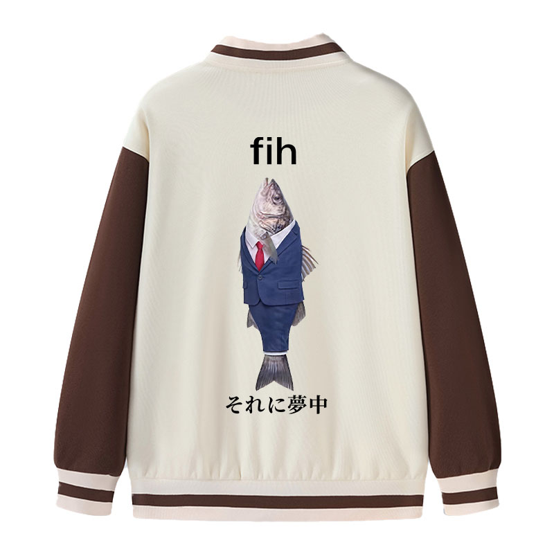 Tokyocanvas Stupid Fih Varsity Jacket