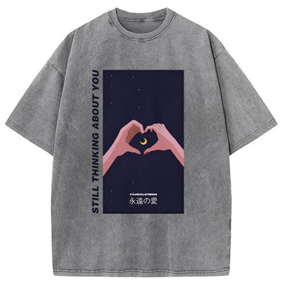 Tokyocanvas Still Thinking About You Washed T-Shirt