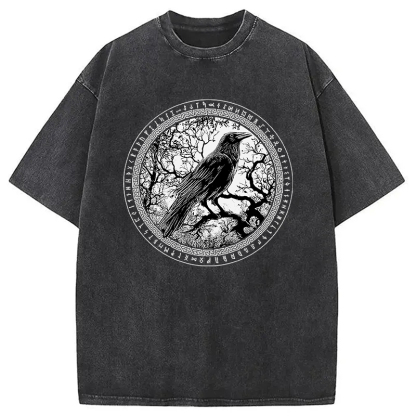 Tokyocanvas Circle of the Raven Washed T-Shirt