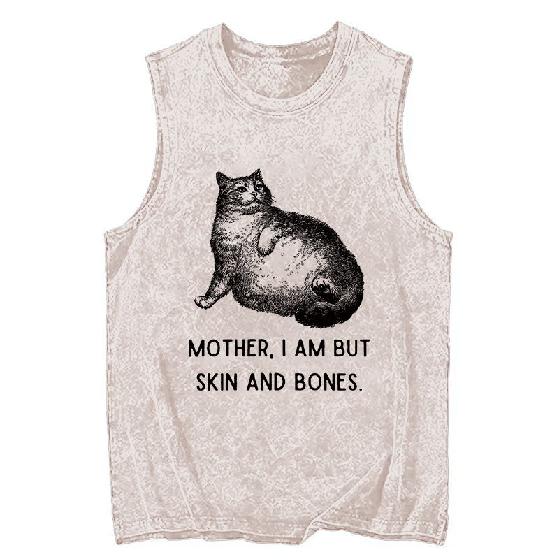 Tokyocanvas Skin & Bones Cat Washed Tank