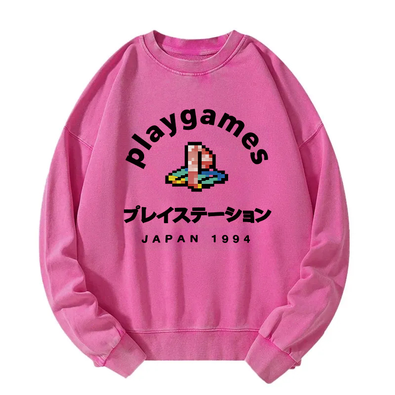 Tokyocanvas Play Games Japan Washed Sweatshirt