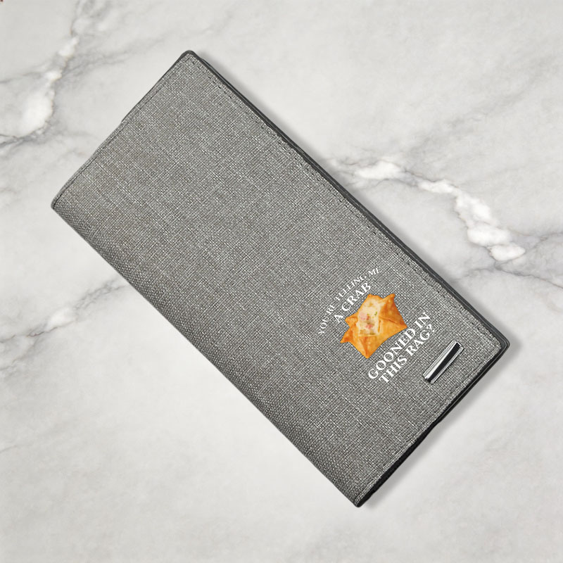 Tokyocanvas You're Telling Me A Crab Canvas Wallet