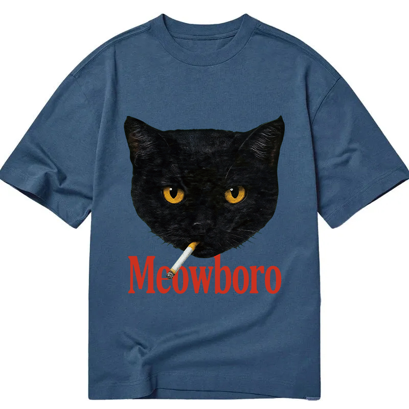 Tokyocanvas Smoking Black Cat Vintage Classic T-Shirt