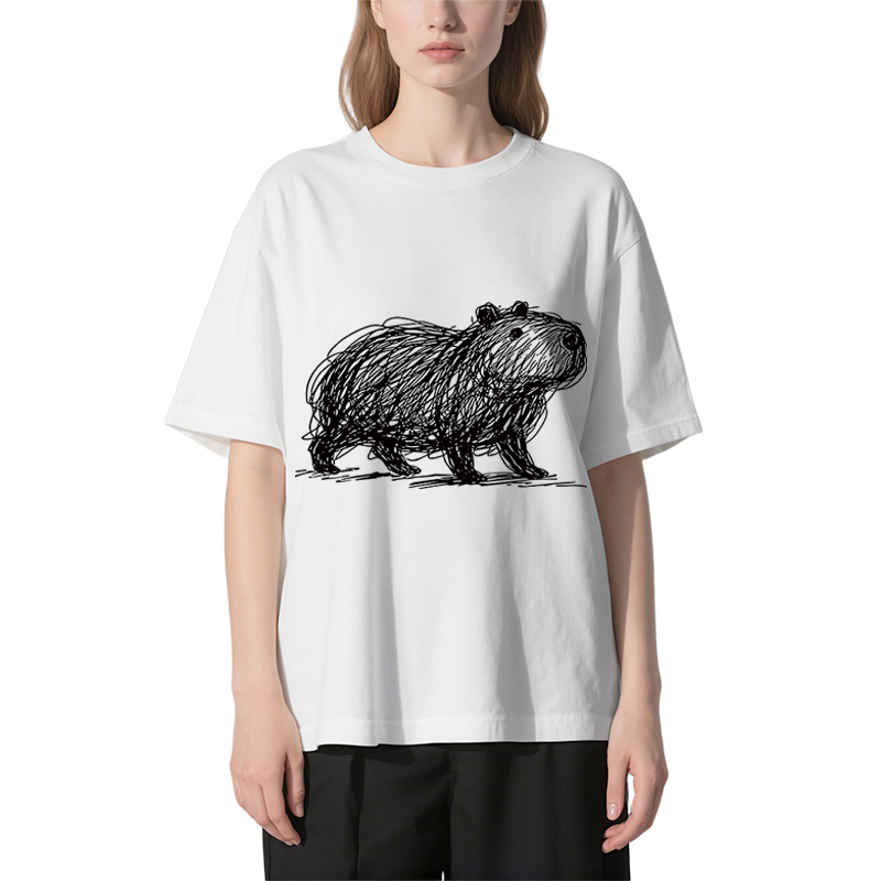 Tokyocanvas Minimalist Capybara Classic T-Shirt
