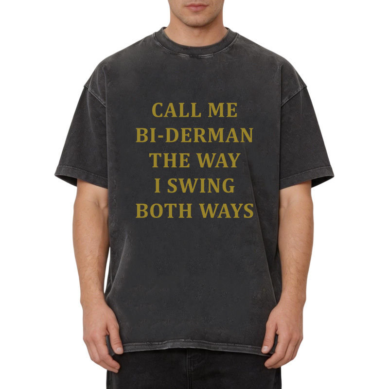 Tokyocanvas CALL ME BI-DERMAN Washed T-Shirt