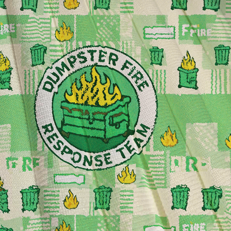 Tokyocanvas Dumpster Fire Response Team Casual Ugly Sweatshirt