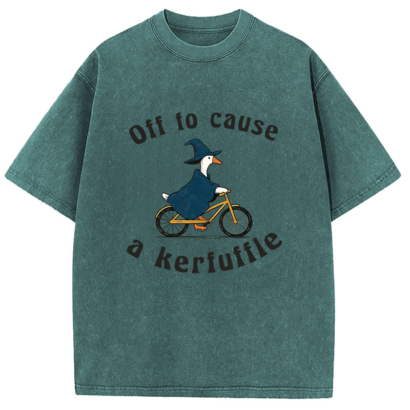 Tokyocanvas Goose Wizard Washed T-Shirt