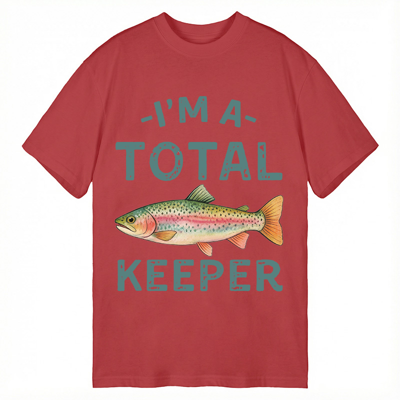 Tokyocanvas I'm a Total Keeper Funny Fishing Classic T-Shirt
