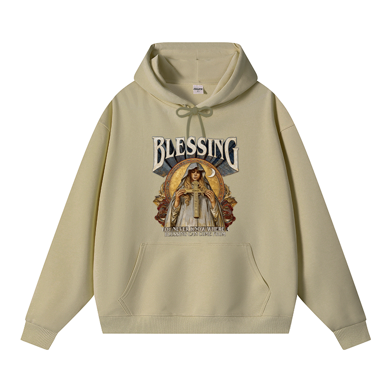 Tokyocanvas Blessing Fleece Lined Hoodie