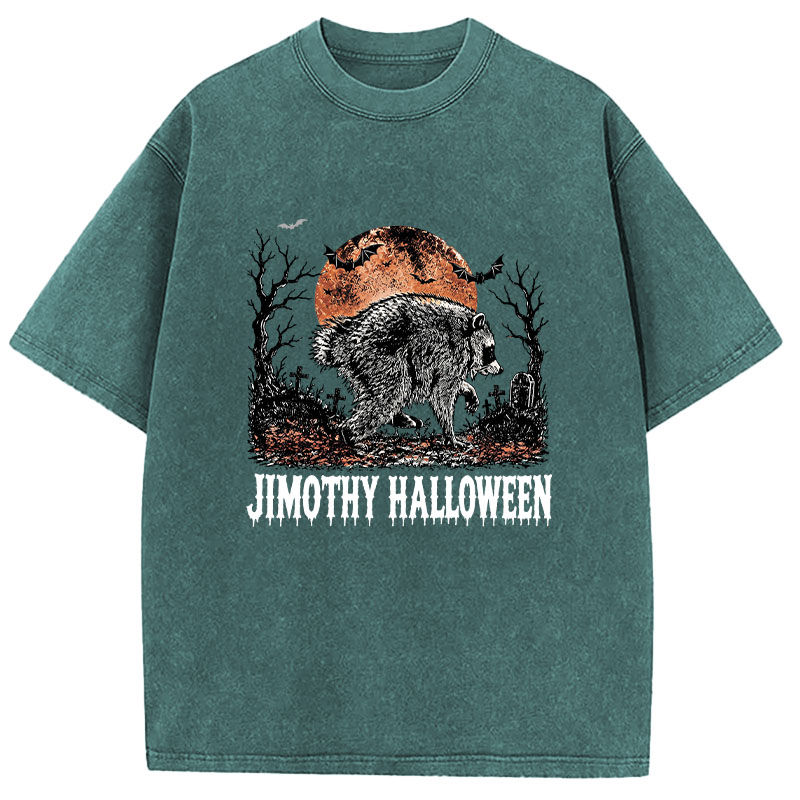 Tokyocanvas Jimothy Raccoon Washed T-Shirt