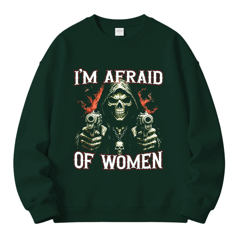 Tokyocanvas I'm Afraid Of Women Fleece Lined Sweatshirt
