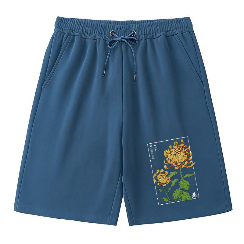 Tokyocanvas Retro Chrysanthemum Classic Short