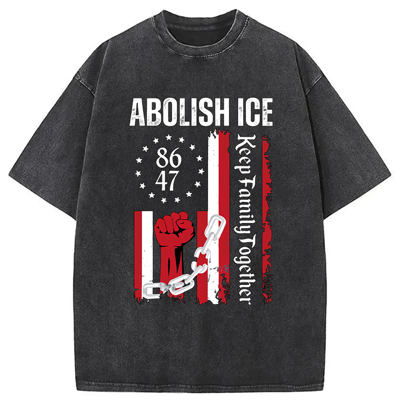 Tokyocanvas Abolish Ice Meme Washed T-Shirt