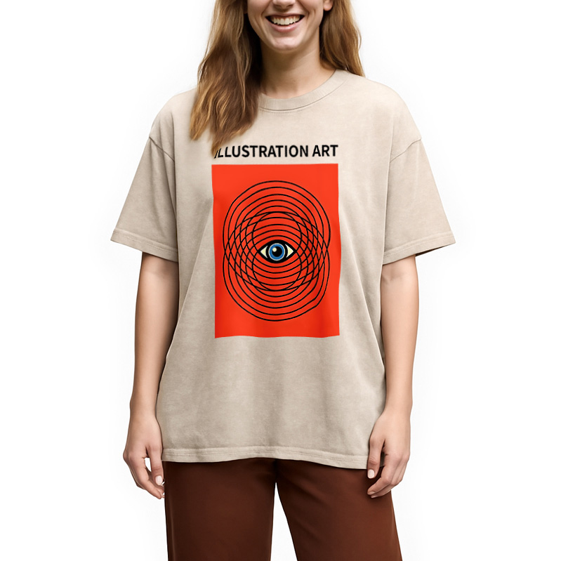 Tokyocanvas Hypnotic By Carbine Washed T-Shirt